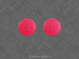 Pill LL D 11 Red Round is Declomycin