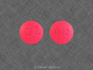 Pill LL D 12 Red Round is Declomycin