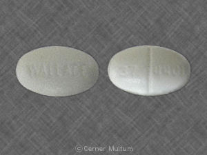 Pill 37 4401 WALLACE White Elliptical/Oval is Depen