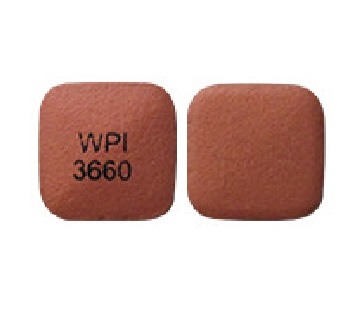 Pill WPI 3660 Orange Four-sided is Desvenlafaxine Succinate Extended-Release