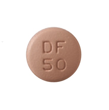 Pill M DF 50 Pink Round is Desvenlafaxine Succinate Extended-Release