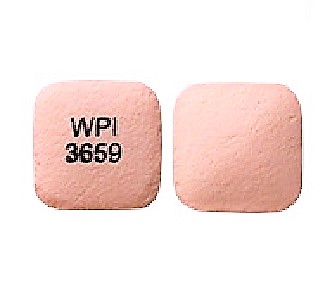 Pill WPI 3659 Pink Four-sided is Desvenlafaxine Succinate Extended-Release