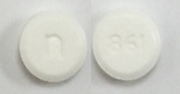 Pill n 861 White Round is Dexmethylphenidate Hydrochloride