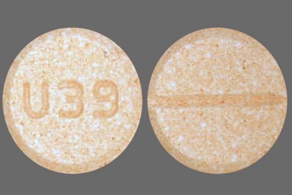 Pill U39 Orange Round is Dextroamphetamine Sulfate.