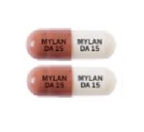 Dextroamphetamine sulfate extended-release 15 mg MYLAN DA 15 MYLAN DA 15