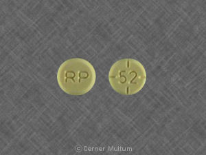 Pill RP 52 Yellow Round is Dextrostat