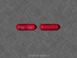 Pill SKF E33 SKF E33 Red Capsule/Oblong is Dibenzyline