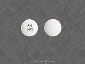 Pill 54 592 White Round is Diclofenac Sodium Delayed Release