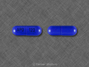 Pill APO 120 Blue Capsule/Oblong is Diltzac