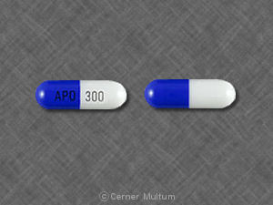 Pill APO 300 Purple Capsule-shape is Diltzac