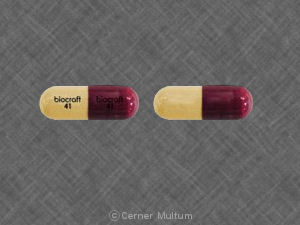 Pill biocraft 41 biocraft 41 Red & Yellow Oblong is Disopyramide Phosphate
