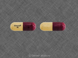 Pill biocraft 41 biocraft 41 Red & Yellow Capsule/Oblong is Disopyramide Phosphate