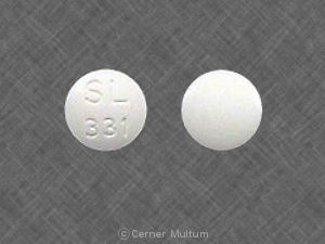 Pill SL 331 White Round is Disulfiram