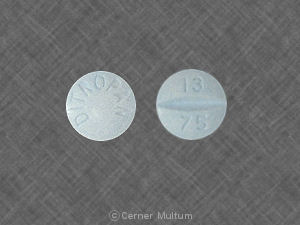 Pill 13 75 DITROPAN Blue Round is Ditropan