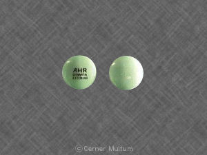 Pill AHR DONNATAL EXTENTAB Green Round is Donnatal Extentabs