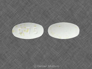 Pill D 75 White Oval is Doryx