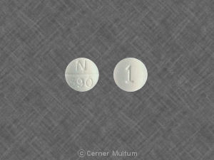 Doxazosin mesylate 1 mg N 590 1