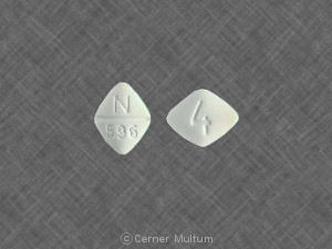 Pill N 596 4 White Four-sided is Doxazosin Mesylate