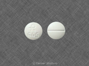 Pill R 645 White Round is Doxazosin Mesylate