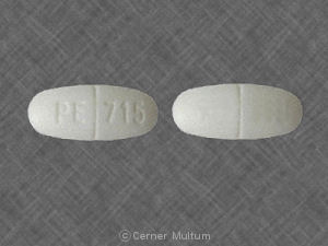 Pill PE 715 White Oval is Duraphen II DM