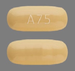 Pill A 75 Yellow Capsule-shape is Dutasteride