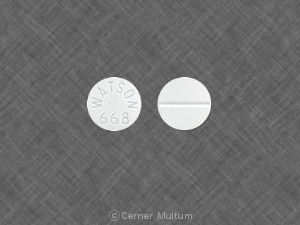 Pill WATSON 668 White Round is Enalapril Maleate