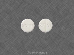 Pill SCHN 27 01 White Round is Enalapril Maleate