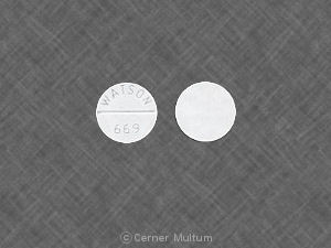 Pill WATSON 669 White Round is Enalapril Maleate