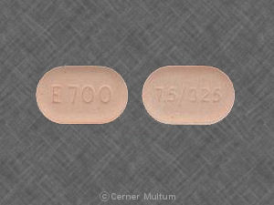 Pill E700 7.5/325 Orange Oval is Endocet