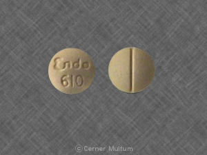 Pill Imprint Endo 610 (Endodan aspirin 325 mg / oxycodone hydrochloride 4.8355 mg)