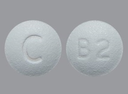 Pill B2 C White Round is Escitalopram Oxalate