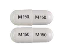 Pill M150 M150 White Capsule/Oblong is Esomeprazole Magnesium Delayed-Release