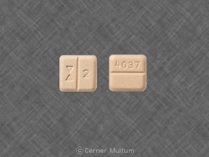 Pill Logo 2 4037 Pink Four-sided is Estazolam