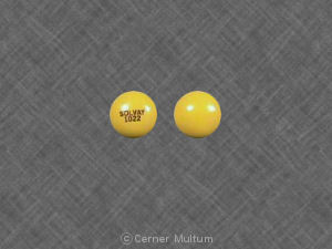 Pill SOLVAY 1022 Yellow Round is Estratab