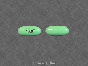 Pill SOLVAY 1023 Green Oval is Estratest H.S.