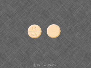 Pill M E8 Orange Round is Estropipate