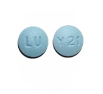 Pill LU Y21 Blue Round is Eszopiclone