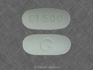 Pill G ET 500 Blue Oval is Etodolac