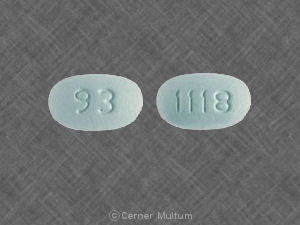 Pill 93 1118 Blue Oval is Etodolac ER