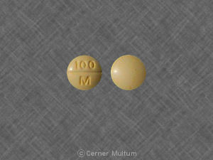 Pill 100 M Yellow Round is Levothyroxine Sodium