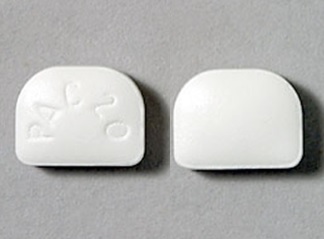 Pill PAC 20 White U-shape is Pepcid AC Maximum Strength