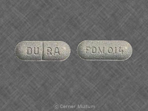 Pill DU RA FDM 014 Gray Elliptical/Oval is Fenesin DM