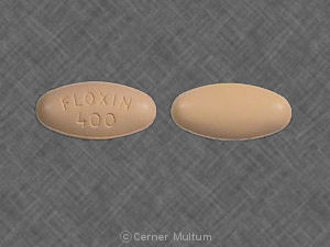 Pill FLOXIN 400 Yellow Oval is Floxin