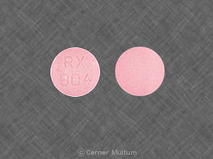 Pill RX 804 Pink Round is Fluconazole