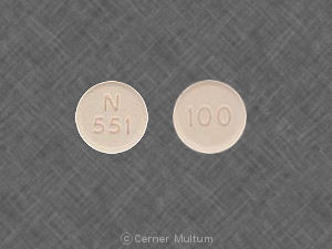 Pill 100 N 551 Orange Round is Fluconazole