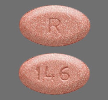 Pill R 146 Peach Oval is Fluconazole