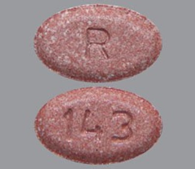 Pill R 143 Peach Elliptical/Oval is Fluconazole