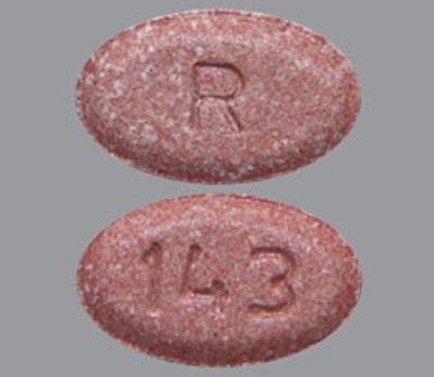 Pill R 143 Peach Oval is Fluconazole