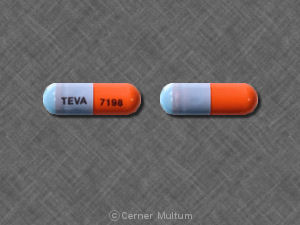 Pill 93 7198 93 7198 Blue & Orange Capsule/Oblong is Fluoxetine Hydrochloride