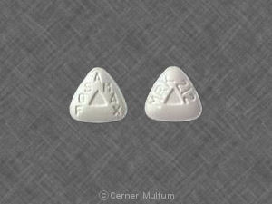 Pill FOSAMAX MRK 212 White Three-sided is Fosamax